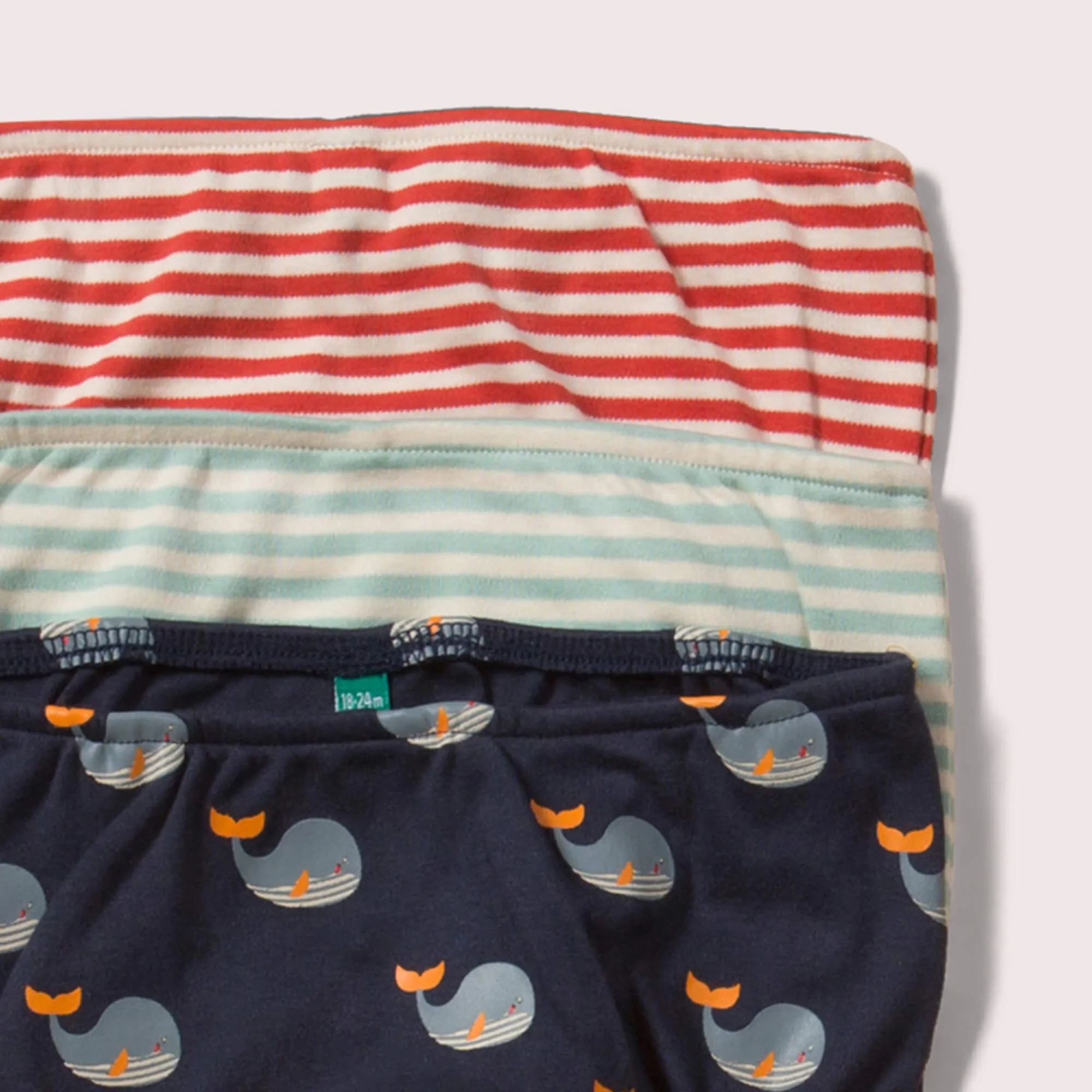 Whale Song Organic Kids Underwear Set - 3 Pack