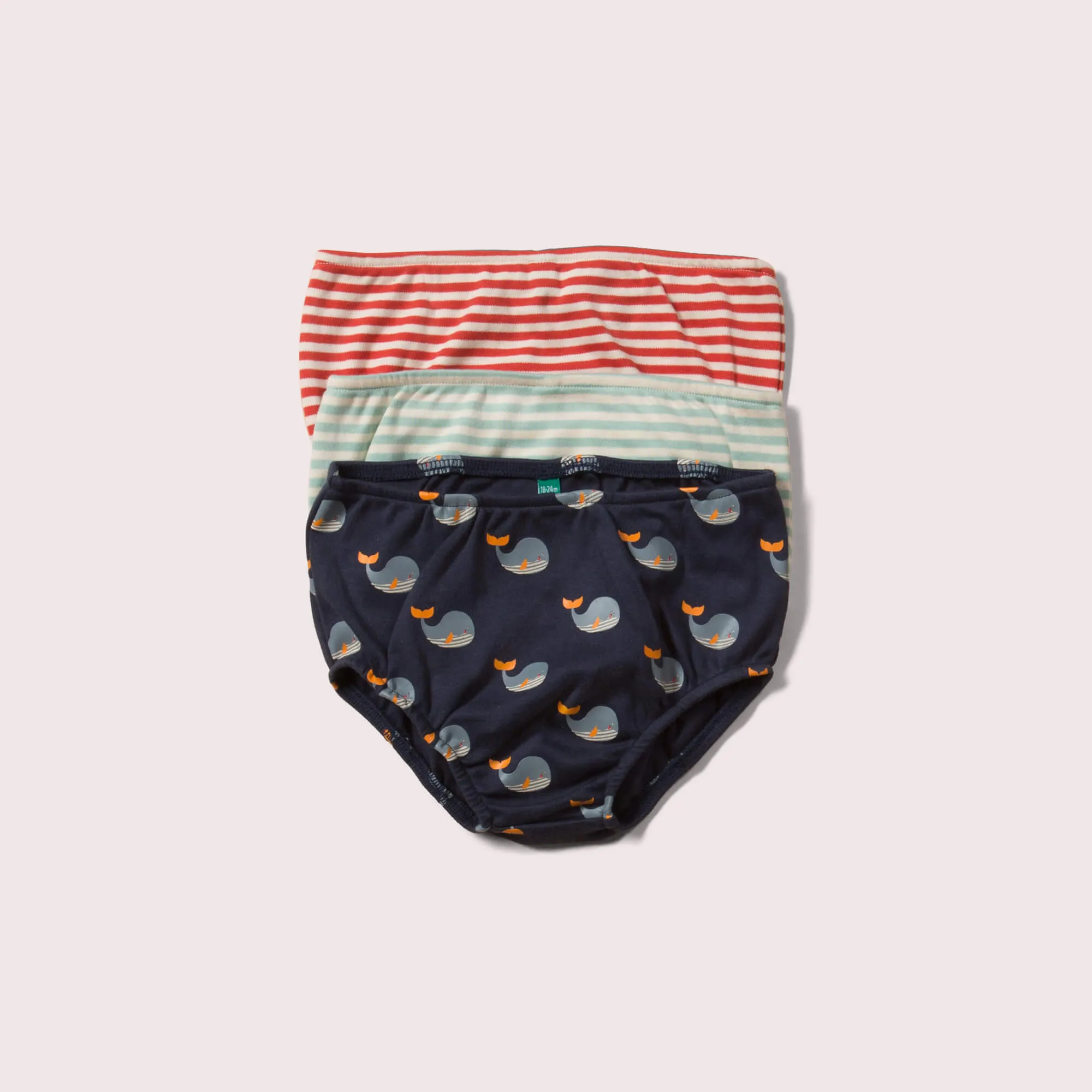 Whale Song Organic Kids Underwear Set - 3 Pack