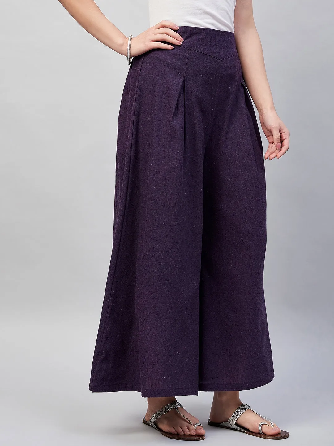 Wine Handloom Palazzo