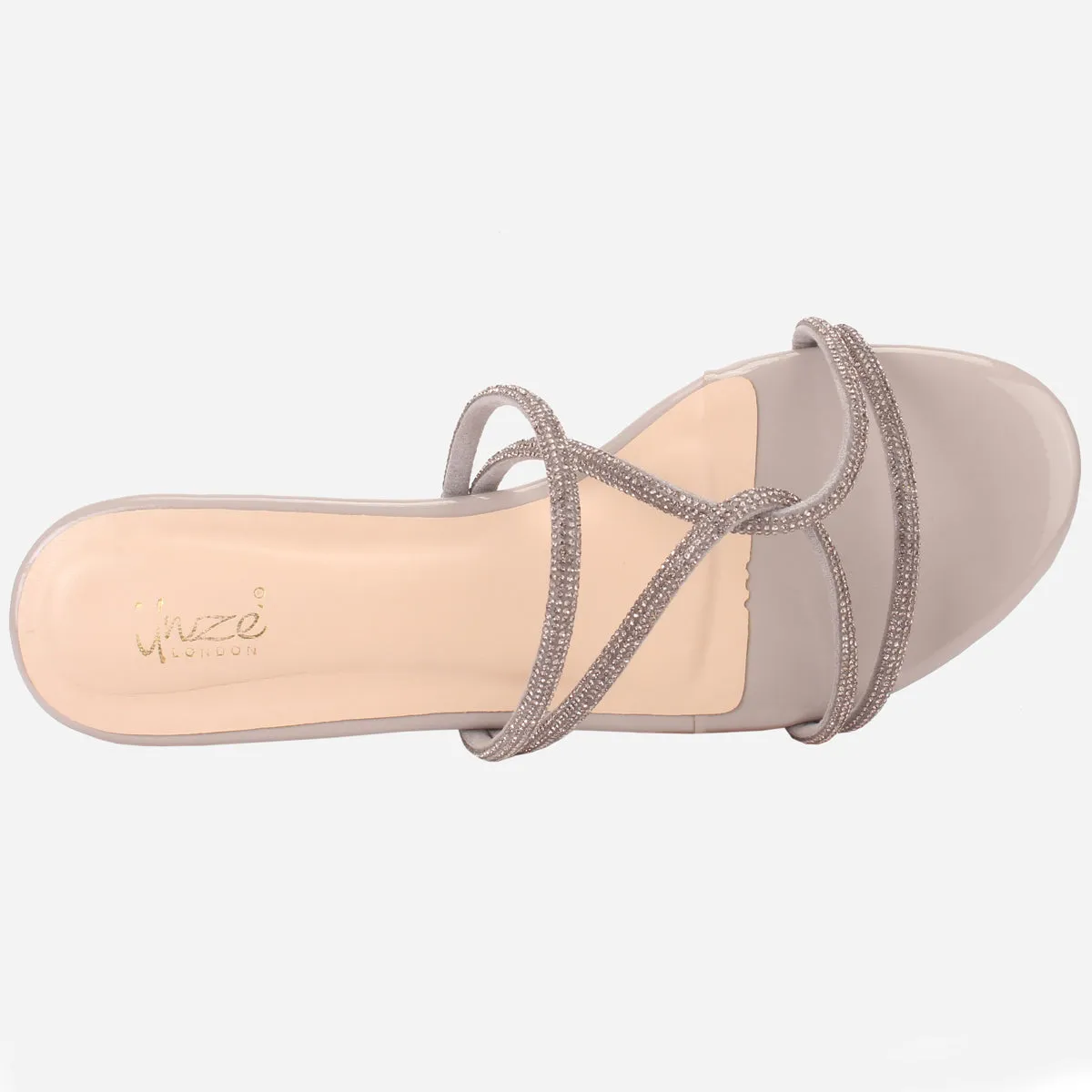 Women "GUARIS" Summer Embellished Flat Slippers