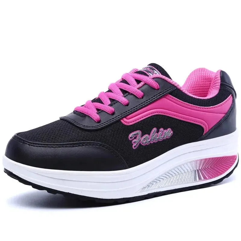 Women Sneakers Shoes Fashion Women Flats Walking Platform Plus Size