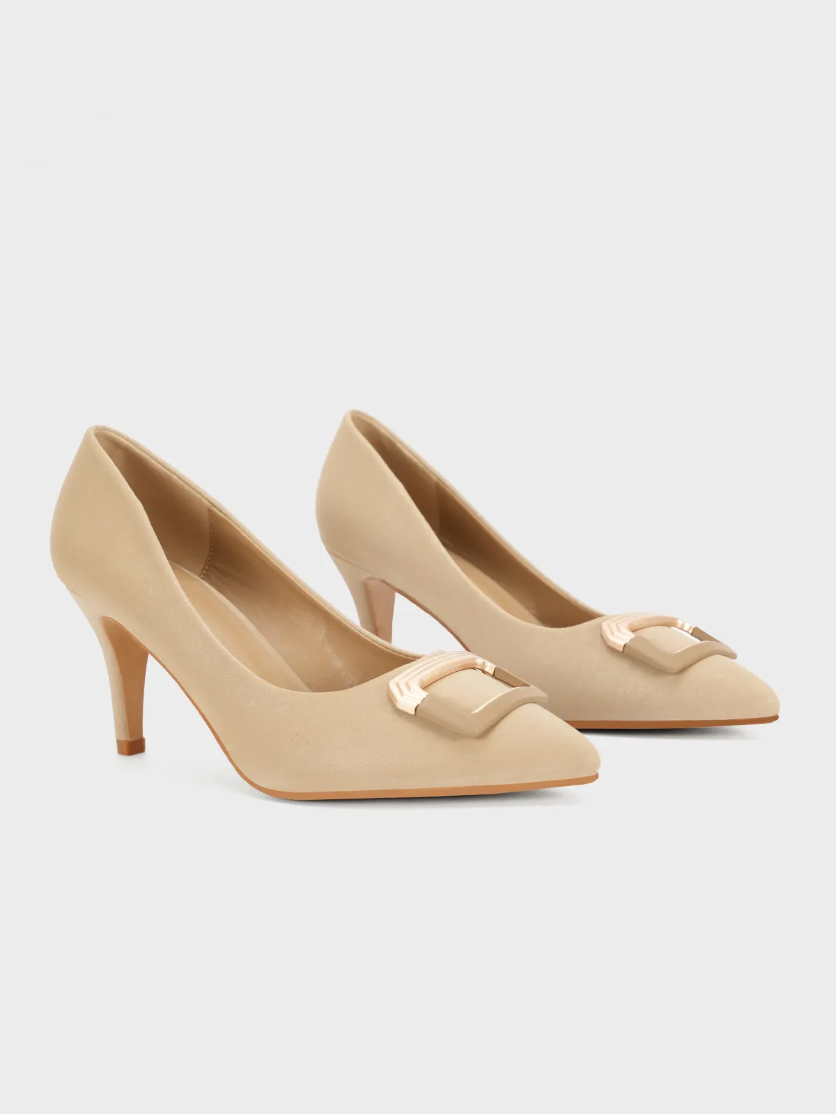 Womens "ALITA" Pointed Toe Comfy Heeled Shoes
