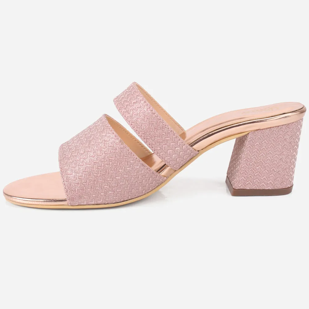 Womens "KENEDY" Shimmery Slip Ons Summer Sandals