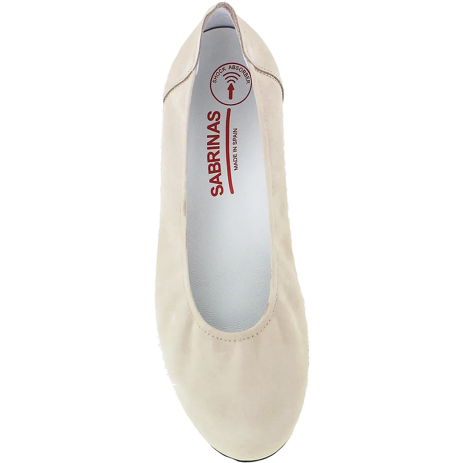 Women's Sabrinas Bruselas 85009 with Removable Arch Support Footbed Beige Nubuck